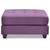 Upholstered Tufted Ottoman - 38" - Purple - IMAGE 1