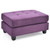 Upholstered Tufted Ottoman - 38" - Purple - IMAGE 2