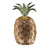 Large Diamond Cut Pineapple Decorative Jars - 9" - Yellow - Set of 2 - IMAGE 1