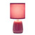 Tall Ceramic Thimble Bedside Table Desk Lamp with Drum Shade - 10" - Purple - IMAGE 4
