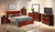 Queen Sleigh Bed with Two Storage Drawers - 87" - Brown - IMAGE 2