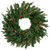 Real Touch™ Pre-Lit Mixed Noble Spruce Wreath - 24" - Clear Lights - IMAGE 2