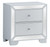 2-Drawer Square Mirrored Nightstand - 28" - White - IMAGE 4