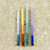 Premium Menorah Hanukkah Candles - 5.25" - Tricolor Multi - 45ct - IMAGE 3
