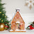Frosted Gingerbread House with Gingerbread Man Christmas Decoration - 8.5" - IMAGE 1