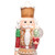 LED Lighted Christmas Gingerbread Nutcracker - 27" - Brown and White - IMAGE 6