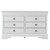 Embossed 6-Drawer Wooden Dresser - 59" - White - IMAGE 1
