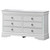 Embossed 6-Drawer Wooden Dresser - 59" - White - IMAGE 2