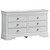Embossed 6-Drawer Wooden Dresser - 59" - White - IMAGE 5