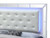 Diamond Tufted King Panel Bed with LED Lights - 92" - White - IMAGE 3