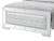 Diamond Tufted King Panel Bed with LED Lights - 92" - White - IMAGE 4