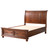 Wooden Sleigh Queen Panel Bed with Two Storage Drawers - 97" - Brown - IMAGE 5