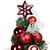 Peppermint Swirls Christmas Tabletop Potted Tree - 17" - Red and White - IMAGE 3