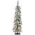 Pre-Lit Pencil Flocked Alpine Artificial Christmas Tree - 4' - Clear Lights - IMAGE 2