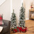 Pre-Lit Pencil Flocked Alpine Artificial Christmas Tree - 4' - Clear Lights - IMAGE 3