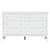 6-Drawer Wooden Bedroom Dresser - 59" - White - IMAGE 1