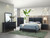 Upholstered Tufted Faux Leather Full Panel Bed - 80" - Black - IMAGE 2
