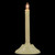 Single Light Window Candle on Oval Base - 9.5" - Cream - Set of 4 - IMAGE 4