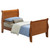 Wooden Sleigh Twin Platform Bed - 87" - Light Brown - IMAGE 3