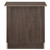 3-Drawer Wooden Nightstand - 23" - Dark Brown - IMAGE 4