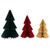 Accordion Honeycomb Foldable Paper Christmas Trees - 15" - Set of 3 - IMAGE 2