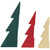 Accordion Honeycomb Foldable Paper Christmas Trees - 15" - Set of 3