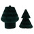 Tall Accordion Honeycomb Foldable Paper Christmas Tree - 4' -  Dark Green - IMAGE 4