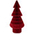 Tall Foldable Accordion Honeycomb Paper Christmas Tree - 4' - Red - IMAGE 2