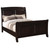 Wooden Curved Sleigh King Panel Bed - 93" - Brown - IMAGE 3