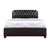 Faux Leather Tufted Wooden Panel Full Bed - 83" - Brown - IMAGE 2