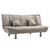 Tufted Microfiber Straight Armless Sofa with Pillows - 74" - Beige - IMAGE 6