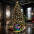 LED Lighted 3D Sleigh with Santa and Reindeer Christmas Infinity Mirror - 30" - IMAGE 2