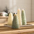 LED Lighted Glittered Pine Tree Christmas Candle - 10" - Green - IMAGE 2