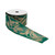 Chickadee Bird Christmas Wired Craft Ribbon - 2.5" x 20 Yards - Green and Gold - IMAGE 2