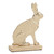 Sitting Rabbit Metal Figures - 8.25" - Set of 2 - IMAGE 3