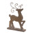 Wicker Style Deer Silhouette Christmas Figurines - 11.75" - Set of 2 - IMAGE 4