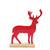 Deer Silhouette with Wooden Base Christmas Figurines - 11" - Set of 2 - IMAGE 2