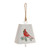 Cardinal Bird Christmas Bell Ornaments - 16" - White - 2ct - IMAGE 2