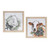 Farm Animals Framed Square Wall Arts - 16" - Set of 2 - IMAGE 1