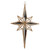 Tinsel Star Christmas Ornament - 6.25" - Gold - IMAGE 1