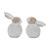 Set of 2 Wicker Bunny Tabletop Figurines 6" - IMAGE 1