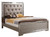 Tufted Croc Panel Full Bed with Mirror - 80" - Silver Champagne - IMAGE 2