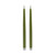 Tall LED Flameless Taper Candles - 11.75" - Green - Set of 2 - IMAGE 1
