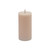 Battery Operated 3D Flame Large LED Pillar Candles - 8" - Pink - IMAGE 1