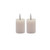 Battery Operated 3D Flame LED Pillar Candles - 2.5" - Pink - Set of 2 - IMAGE 1