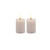Battery Operated 3D Flame LED Pillar Candles - 2.5" - Pink - Set of 2 - IMAGE 2