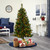 5’ Pre-Lit Pinecone and Berry Pine Artificial Christmas Tree, Clear LED Lights - IMAGE 3