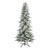 9.5' Pre-Lit Slim Flocked Spruce Artificial Christmas Tree, Warm White LED Lights - IMAGE 4