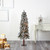 Pre-Lit Slim Flocked Grand Alpine Artificial Christmas Tree - 5’ - Clear LED Lights - IMAGE 3
