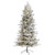 7.5’ Pre-Lit Flocked Manchester Spruce Artificial Christmas Tree, Warm Clear LED Lights - IMAGE 1